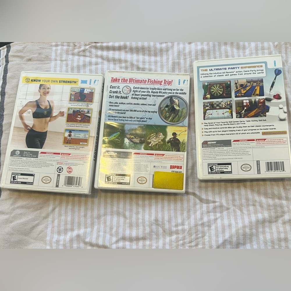 3 Nintendo Wii Console Individual Video Games NWOT - Picture 2 of 4